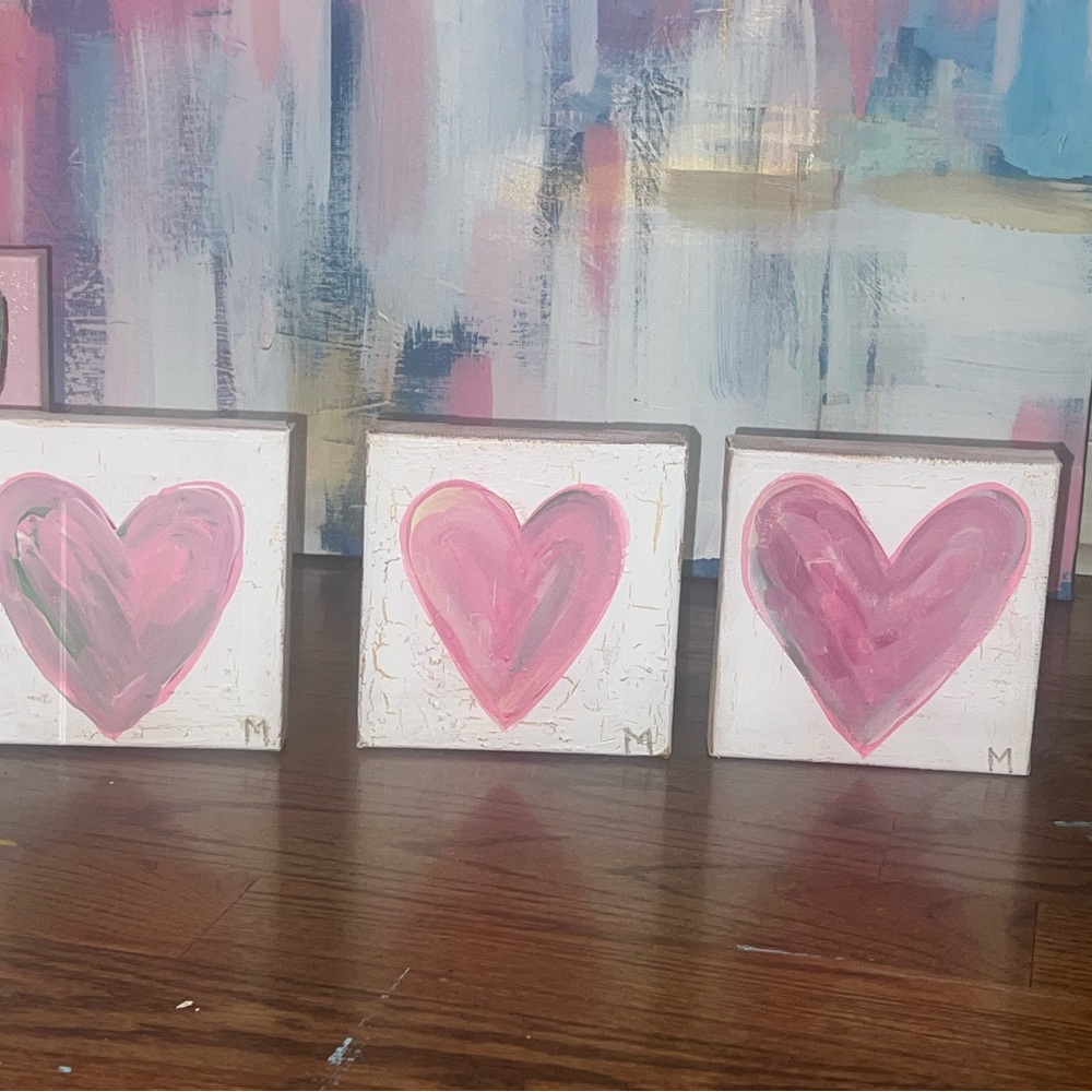 Set of Heart Art Blocks